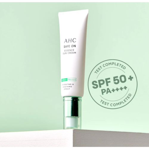 AHC Крем солнцезащитный с экстрактом центеллы - Safe on essence sun cream SPF50+ PA++++, 50мл