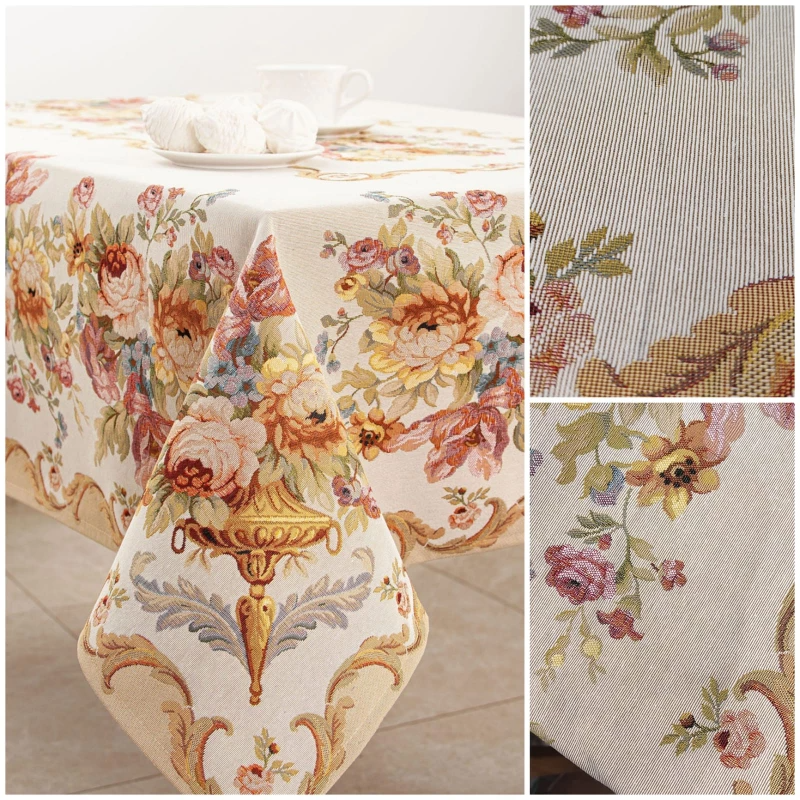 Outlet Театр цветов беж Скатерть 155х350 см 2310198