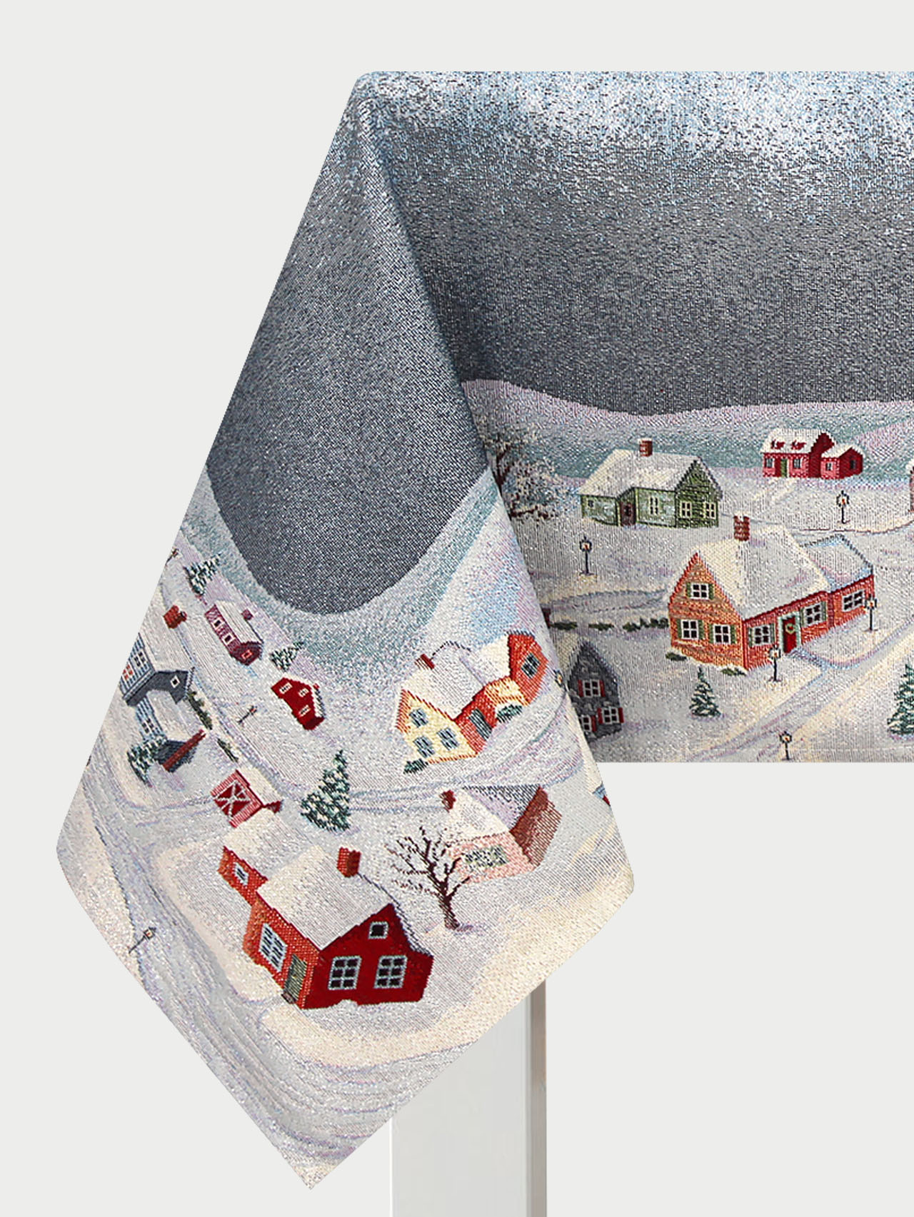 Территория Рождества Скатерть 140х240 см 2310125 серебро