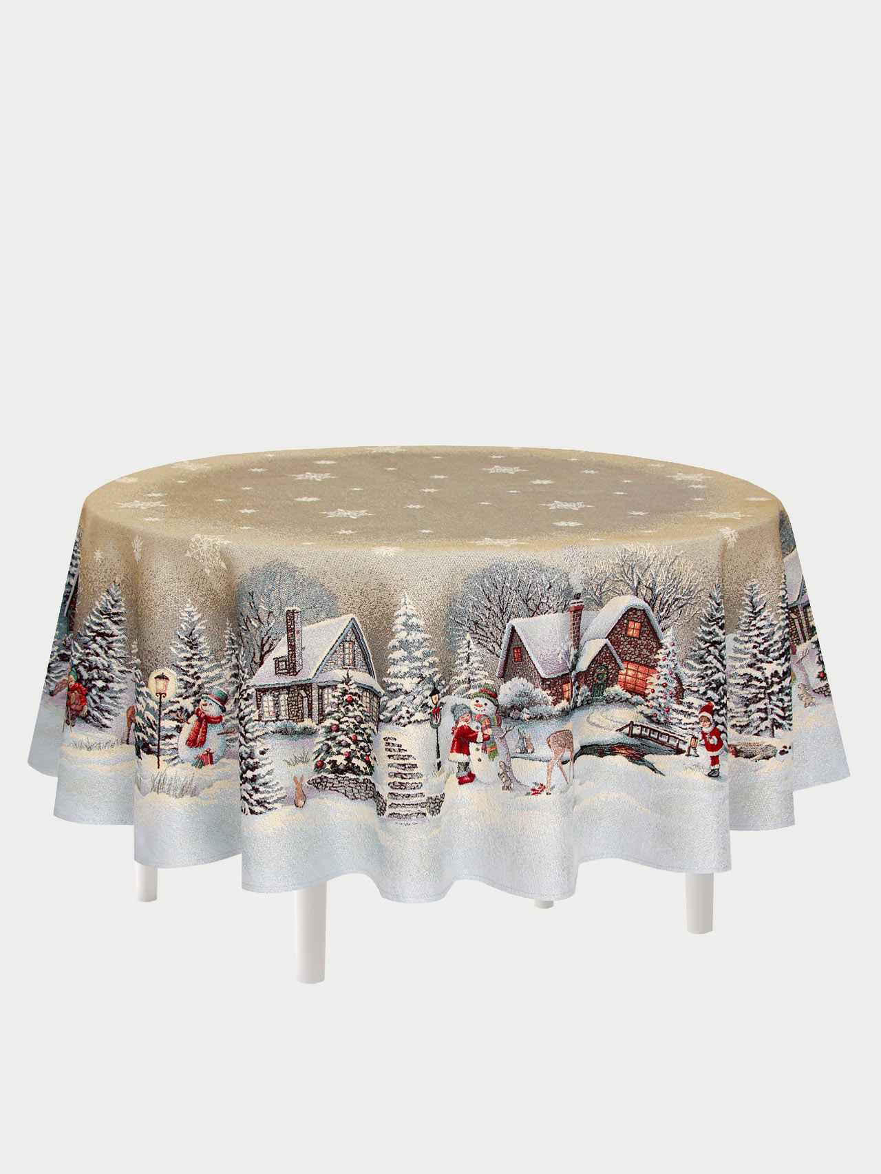Гензель и Гретель Скатерть круг д165 см 2310111 серебро