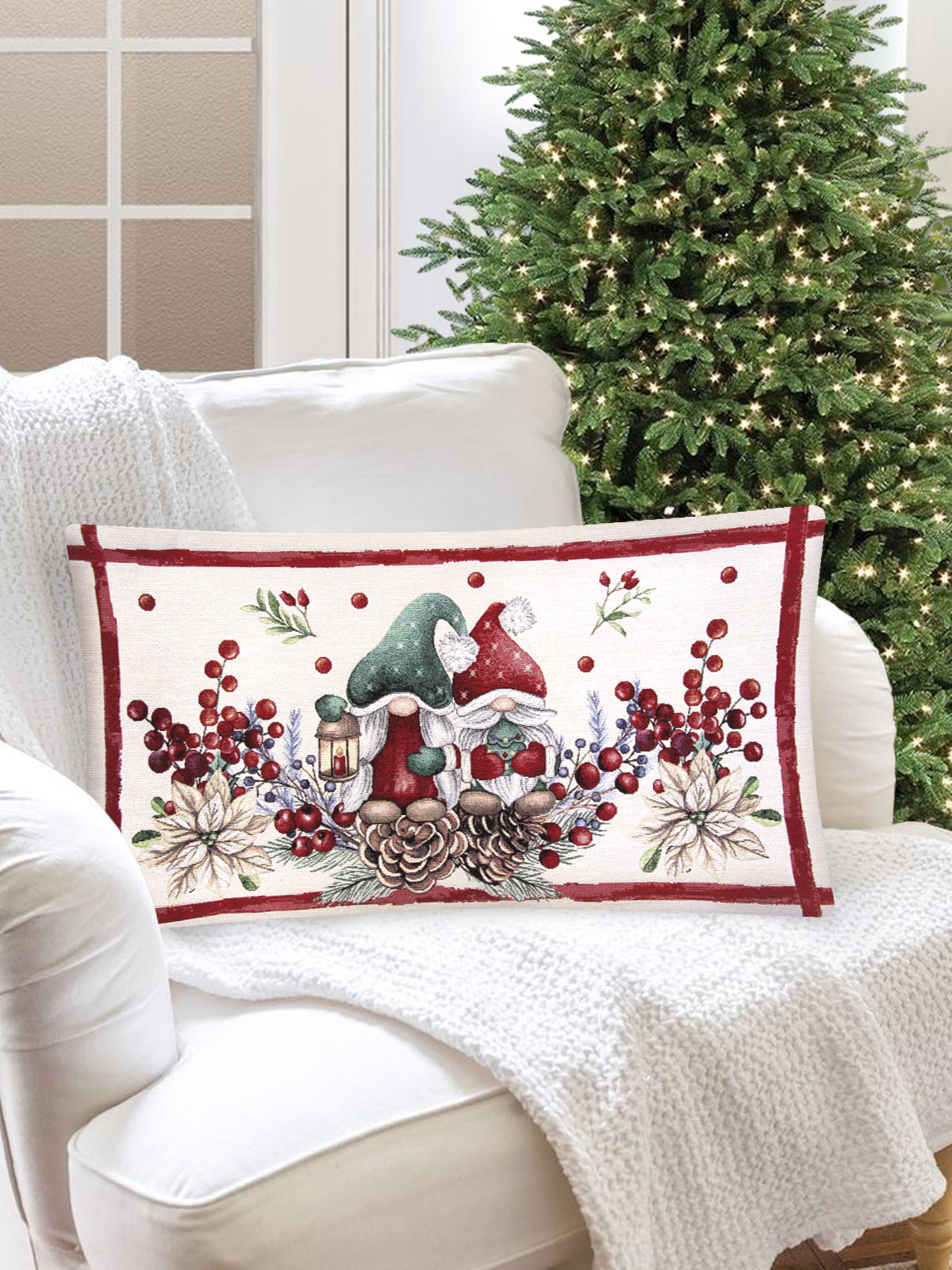 Гномы Парочка Наволочка 40х70 см 2310359 серебро