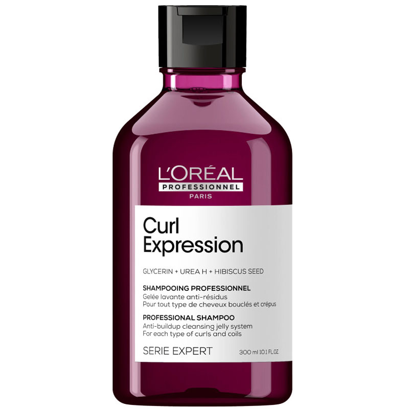 LOREAL Профессиональный очищающий шампунь для всех типов кудрявых волос Curl Expression, 300 мл