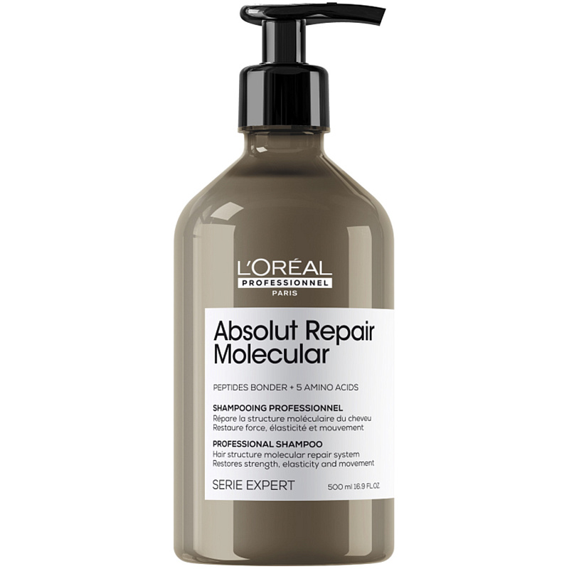 LOREAL Шампунь для молекулярного восстановления волос Absolut Repair Molecular, 500 мл