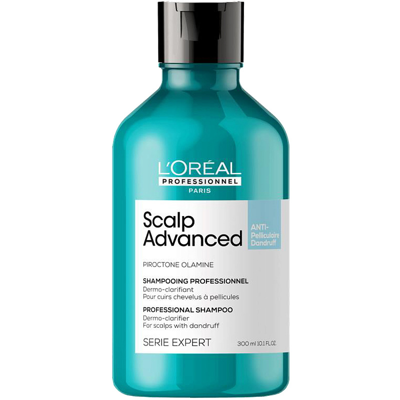 LOREAL Шампунь против перхоти для всех типов волос Scalp Advanced, 300 мл