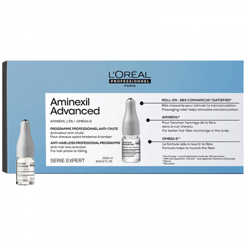LOREAL Программа Aminexil Advanced ампулы от выпадения волос, 10*6 мл