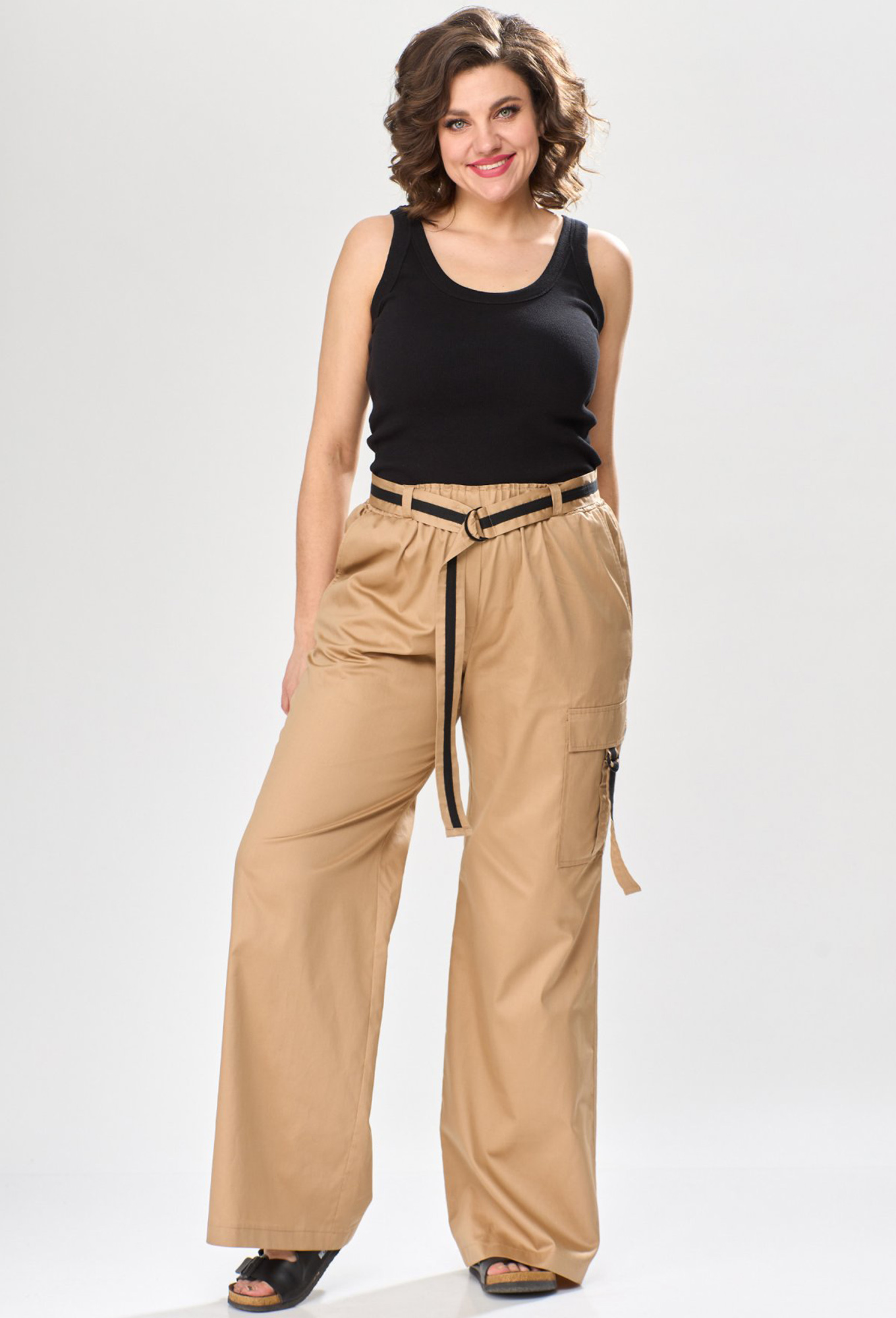 ст. цена1999руб.! Брюки Anastasia Mak 1097 песочный