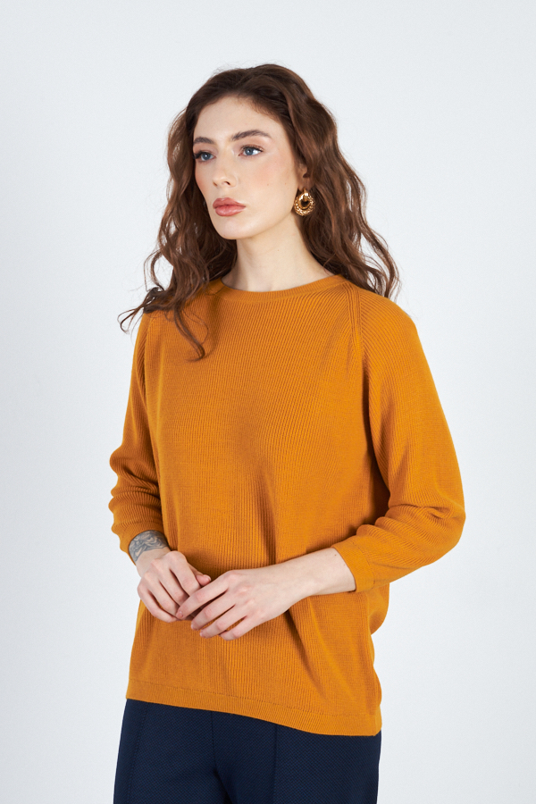 Ст.цена 990р 66337 Джемпер. Уцененный товар жёлтый