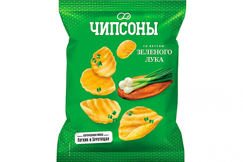 «Чипсоны», чипсы со вкусом зелёного лука, 40 г