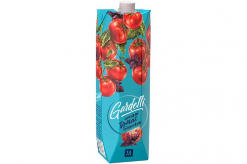 «Gardelli», напиток сокосодержащий «Сочный томат - базилик», 1л