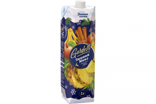 «Gardelli», напиток «Зимний микс» Яблоко, банан, ананас и корица, 1 л