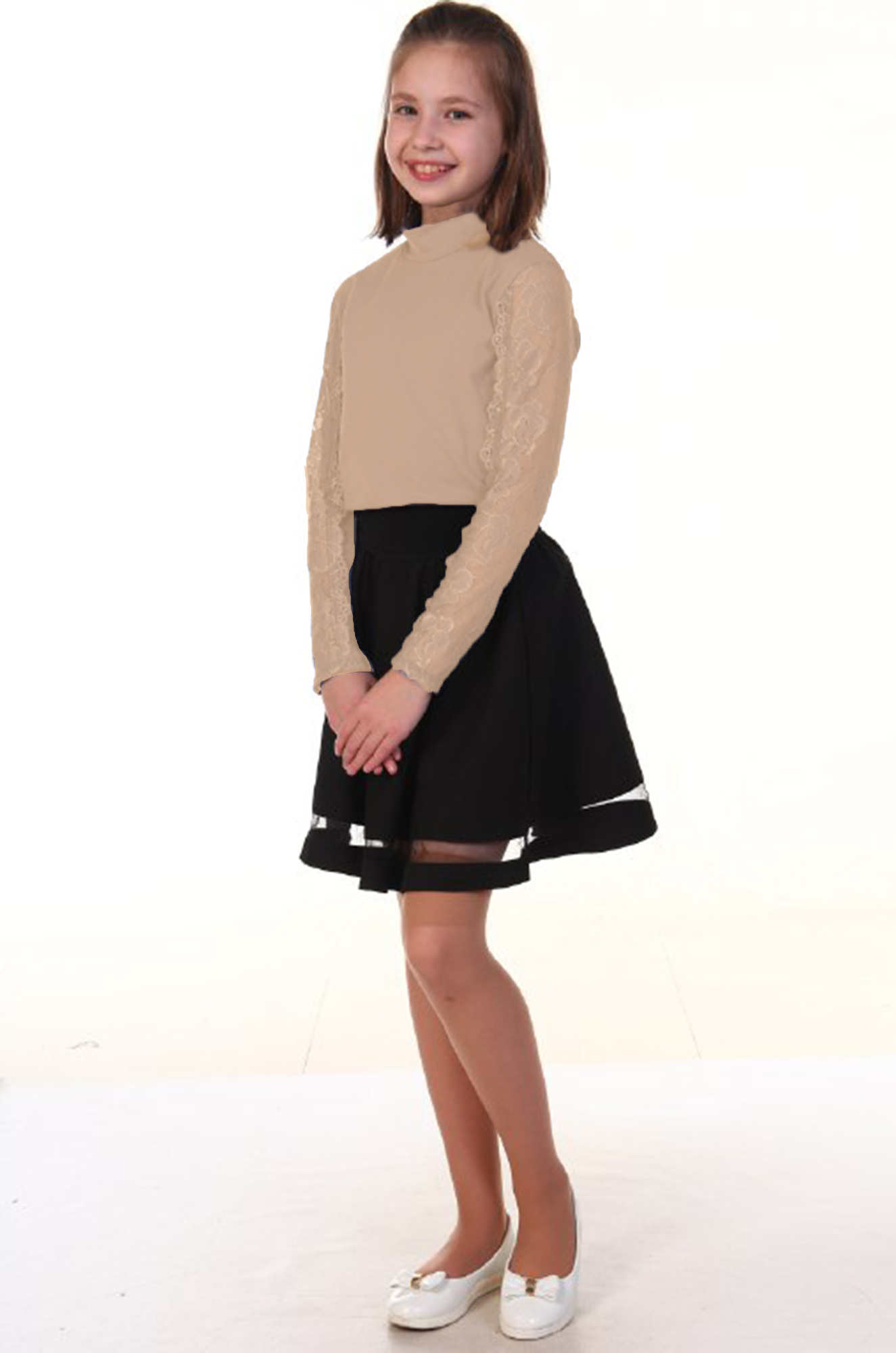 Водолазка для девочки 012 (шампань)..