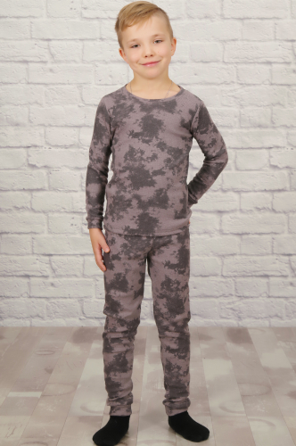 Пижама для мальчика, кашкорсе (антрацит)