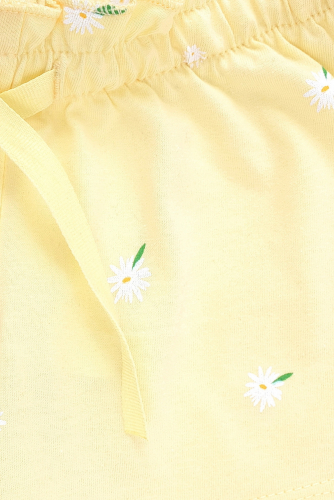 Crockid Шорты К 4796 бледно-желтый, летние цветы Crockid