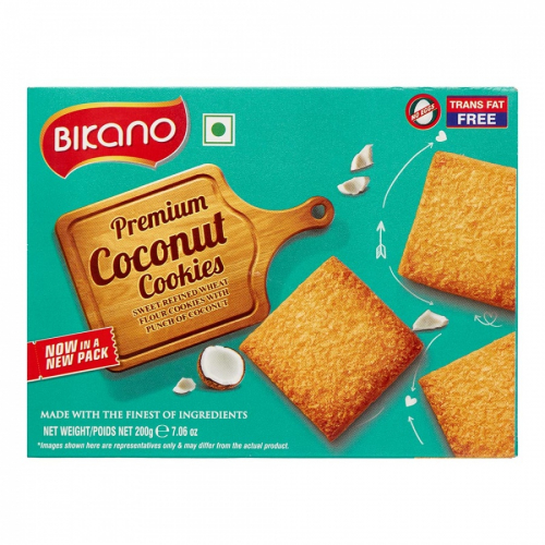 BIKANO Cookies coconut Печенье с кокосовой стружкой 200г