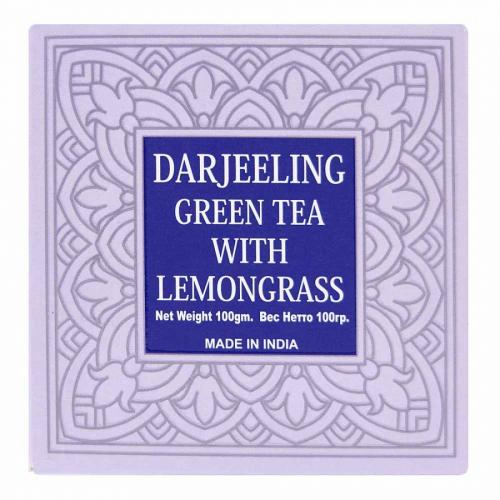 BHARAT BAZAAR Darjeeling Green Tea With Lemongrass Чай Дарджилинг Зелёный С Лемонграссом 100г