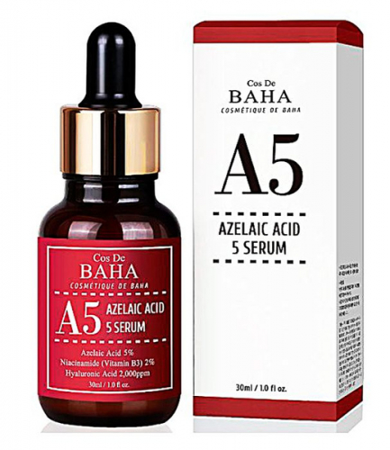 Сыворотка для лица противовоспалительная с азелаиновой кислотой  Azlaic Acid 5% Serum 30ml (A5)