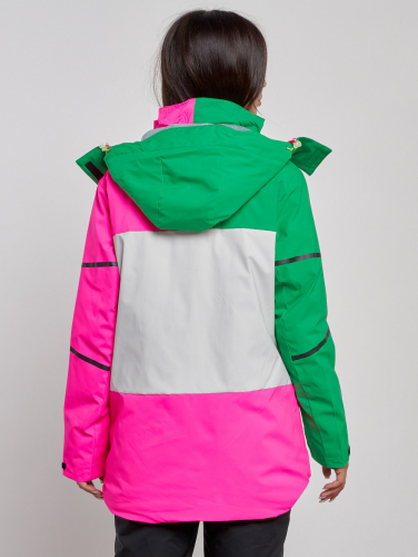 Горнолыжная куртка женская зимняя розового цвета 2322R