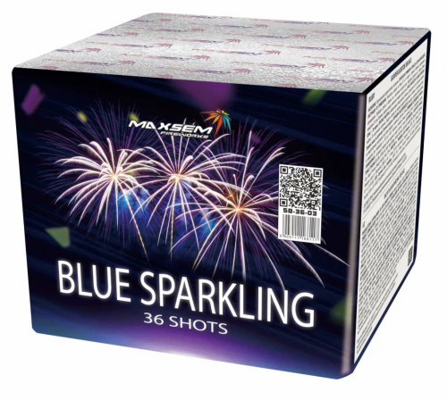 Салют BLUE SPARKLING 36 залпов 1.2 калибр SB-36-03 Maxsem