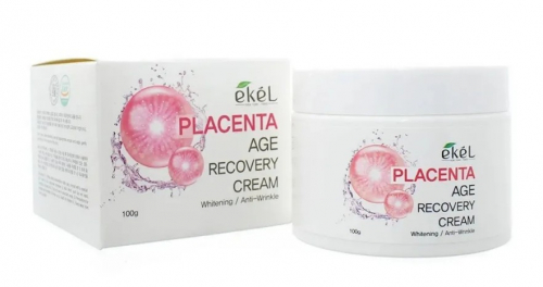 Ekel Age Recovery Cream Placenta Антивозрастной крем для лица с экстрактом плаценты 100г