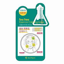 SKIN PLANET TEA TREE ESSENCE CALMING MASK Успокаивающая тканевая маска для лица с экстрактом чайного дерева 26г