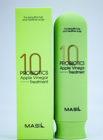MASIL 10 PROBIOTICS APPLE VINEGAR TREATMENT Маска для волос против перхоти с яблочным уксусом и пробиотиками 300мл