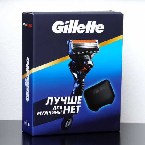 Набор Gillette FUSION ProGl Flexball Бритва + 1 сменная кассета и чехол для бритвы