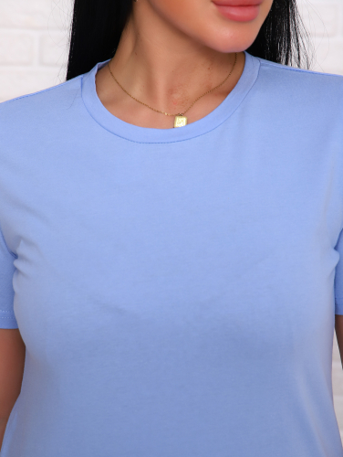 База(голубой) футболка женская