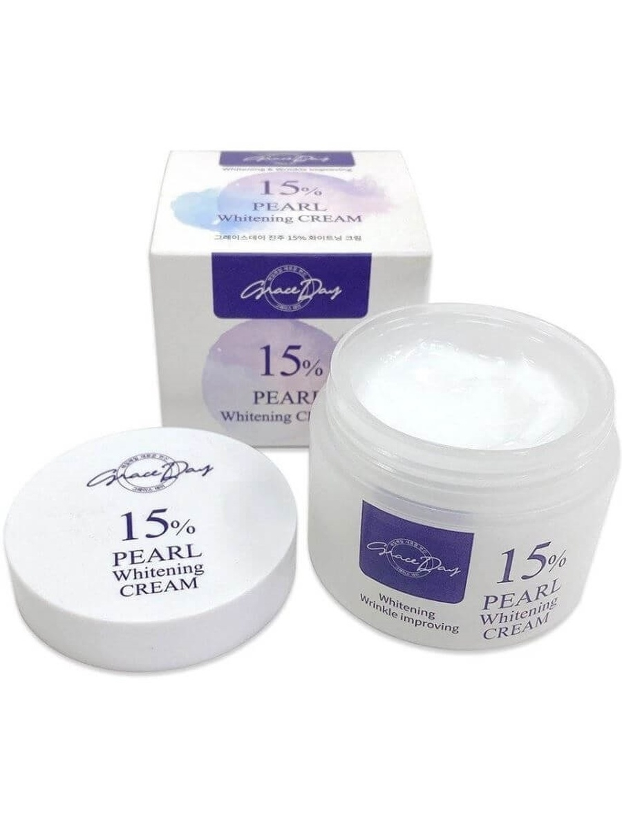 GRACE DAY/ Крем для лица на основе жемчужного порошка Pearl 15% Cream, 50 мл