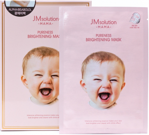 JMSolution/Гипоаллергенная тканевая маска для сияния кожи JMsolution Mama Pureness Brightening Mask. 10 шт.