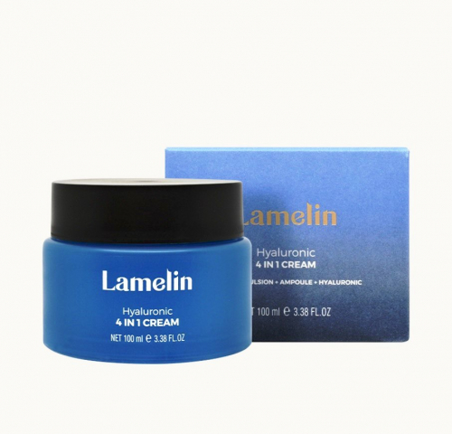 Lamelin / Увлажняющий крем для лица с гиалуроновой кислотой. 100 мл.