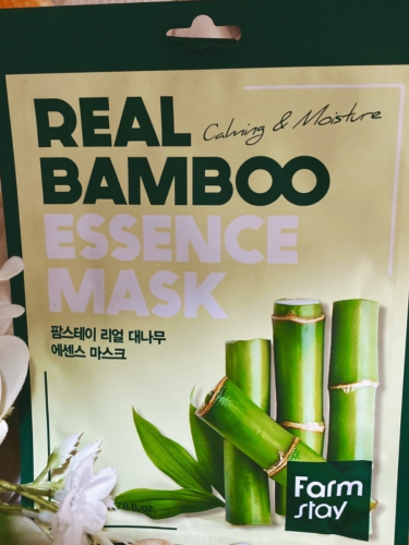 Farm Stay /Тканевая маска для лица с экстрактом бамбука. Real Bamboo Essence Mask. 10 шт.