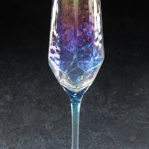 Бокал стеклянный для шампанского Magistro «Дарио», 180 мл, 5×27,5 см, цвет перламутровый