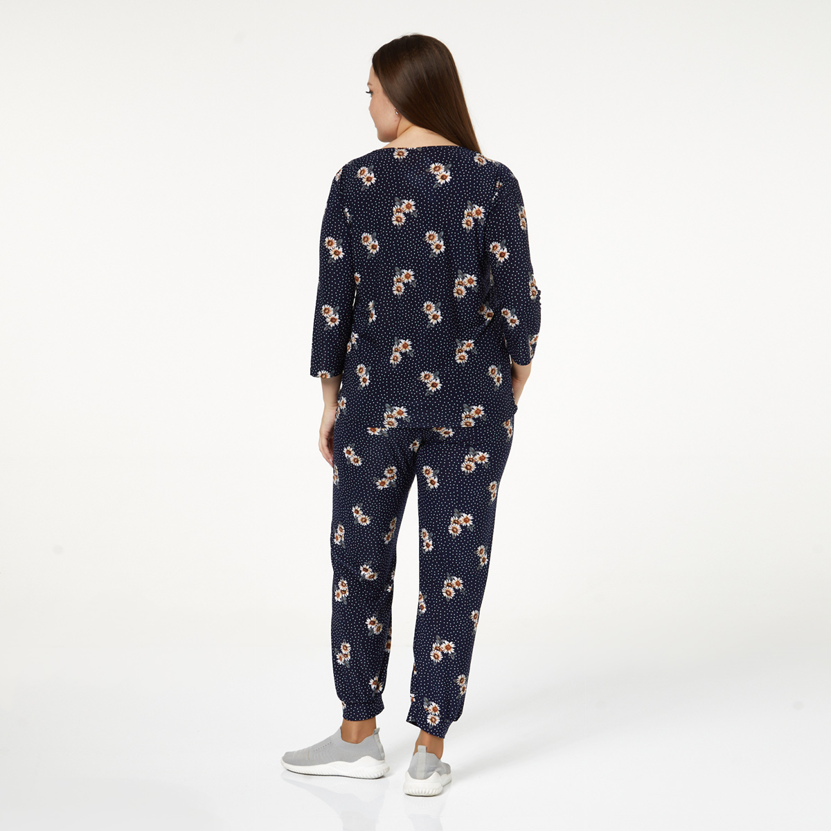 ст. цена1400руб.! Костюм, трикотаж, блуза, брюки, коричневый