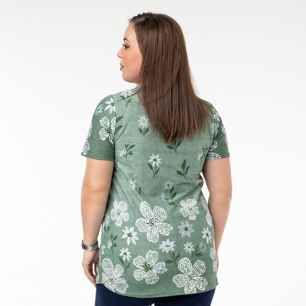 ст. цена1500руб.! Костюм, трикотаж, туника, брюки, зеленый