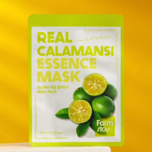 Тканевая маска для лица FarmStay с экстрактом каламанси