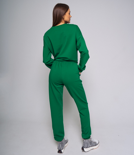 Спортивный костюм #ОБШ1878, зелёный
