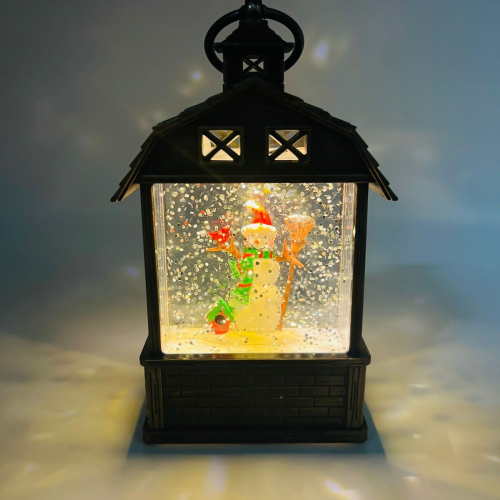 Новогодний декор Фонари стекло 13 см в ассортименте