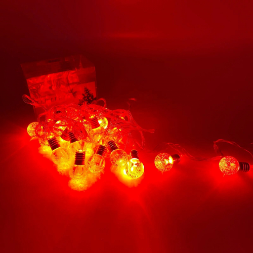 Гирлянда Лампочка-шарик с переходником (20 LED) (арт. LB-2707)