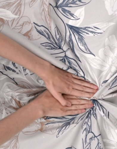 Пододеяльник евромакси (217х240 см) бязь ЛЮКС Симфония арт. 189-8/5 (серо-бежевый)