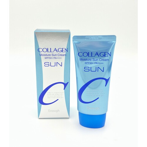 Enough Крем солнцезащитный увлажняющий с коллагеном - Collagen sun cream SPF50+/PA++++, 50г