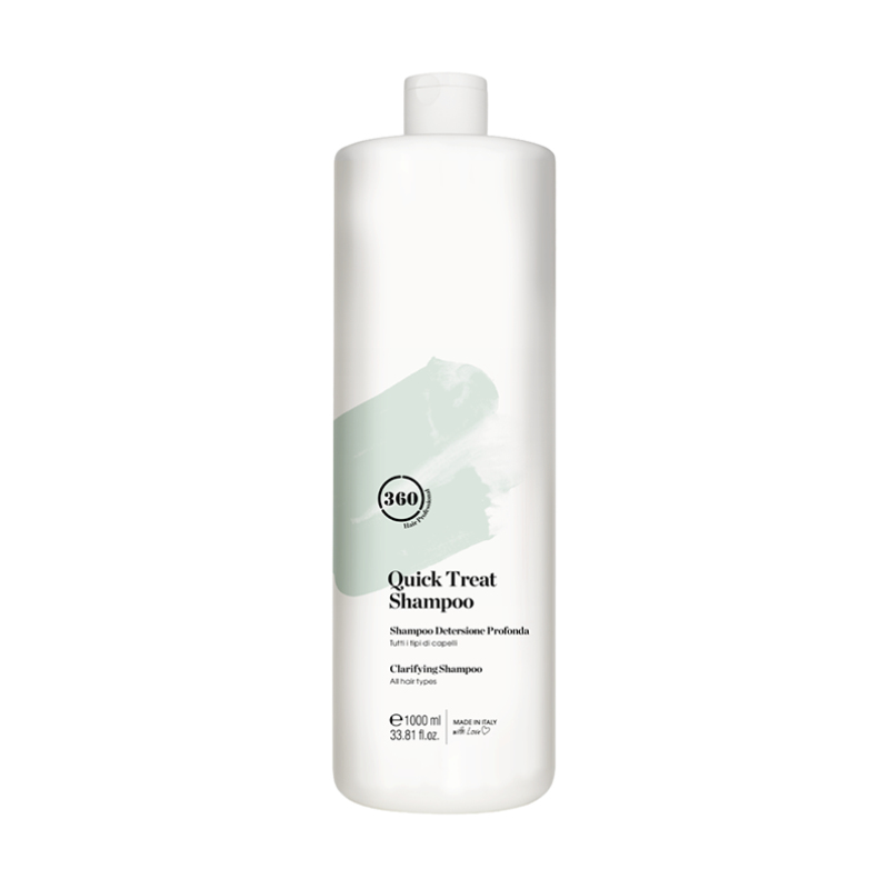 Шампунь глубокого очищения для всех типов волос / Quick Treat Shampoo 1000 мл 360 HAIR PROFESSIONAL