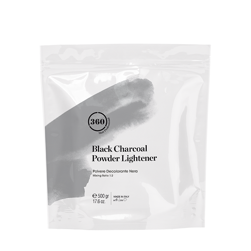 Пудра обесцвечивающая для волос / Black Charcoal Powder Lightener 500 гр 360 HAIR PROFESSIONAL