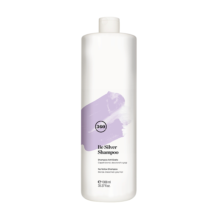 Шампунь антижелтый для волос / Shampoo Be Silver 1000 мл 360 HAIR PROFESSIONAL