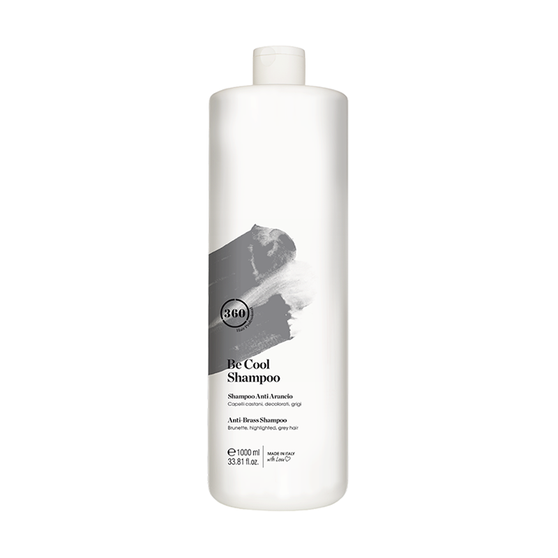 Шампунь тонирующий для темных, осветленных или седых волос / Be Cool Shampoo 1000 мл 360 HAIR PROFESSIONAL
