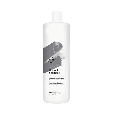 Шампунь тонйующй для темных, осветленных ййседых волос / Be Cool Shampoo 450 мл 360 HAIR PROFESSIONAL
