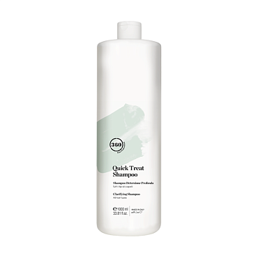 Шампунь глубокого очйенй для всех тйов волос / Quick Treat Shampoo 1000 мл 360 HAIR PROFESSIONAL