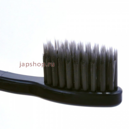 Nano Charcoal Toothbrush Set Набор:Зубная щетка c древесным углем и сверхтонкой двойной щетиной (средней жесткости и мягкой), 4 шт. (8809099141029)