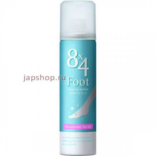KAO 8x4 Foot Spray Clean Refresh Дезодорант-антиперспирант спрей для ног, 45 гр (4901301222251)