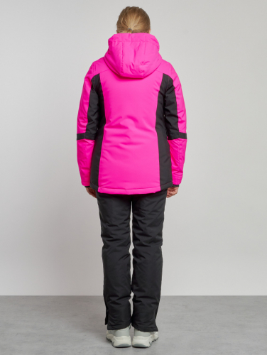 Горнолыжный костюм женский зимний розового цвета 03105R