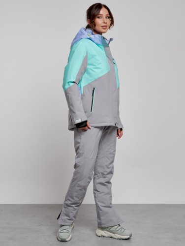 Горнолыжный костюм женский зимний фиолетового цвета 02319F